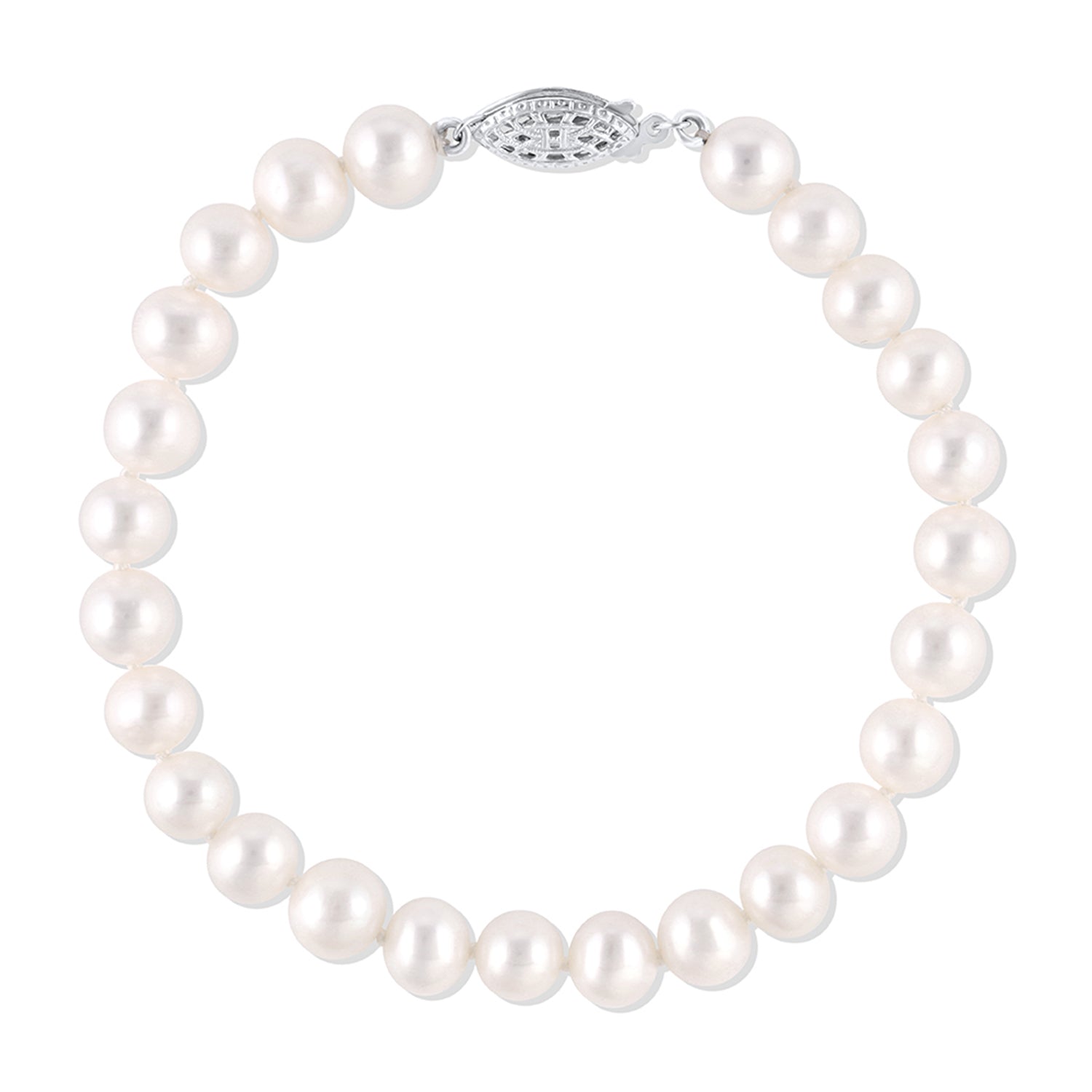 White Freshwater Pearl Bracelet