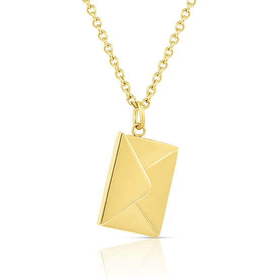 Love Envelope Gold Necklace
