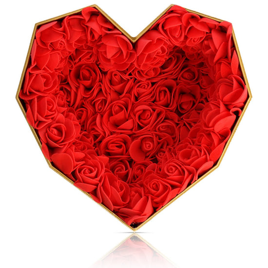 Red roses in a heart