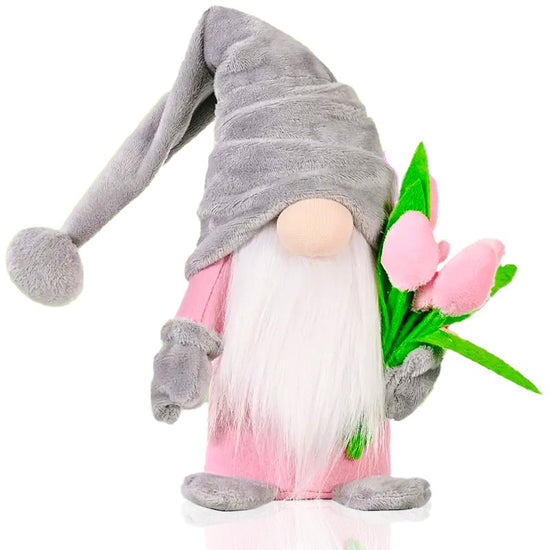 Grey Tulip Gnome - My Custom Heart