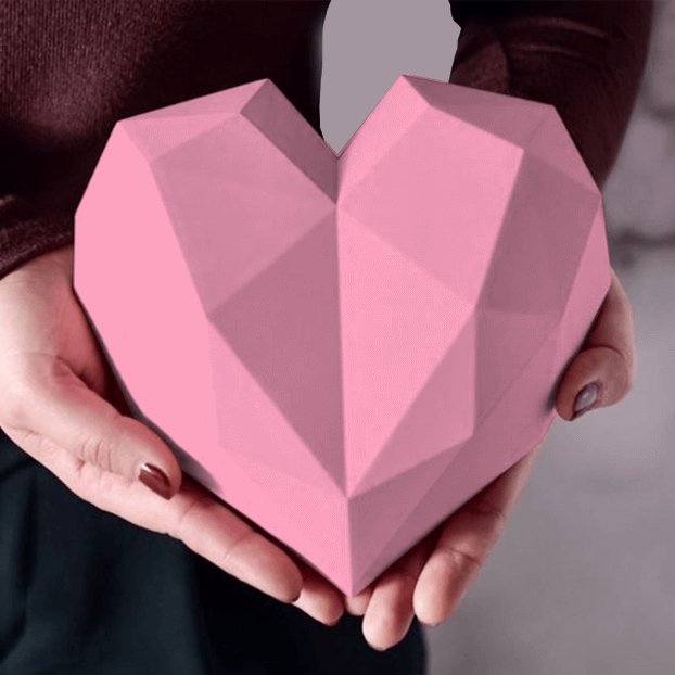 Pink Crystalline Heart