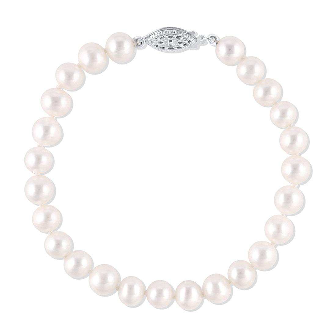 White Freshwater Pearl Bracelet
