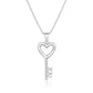 Key to my Heart Silver Necklace