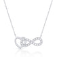 Heart and Infinity Silver Necklace
