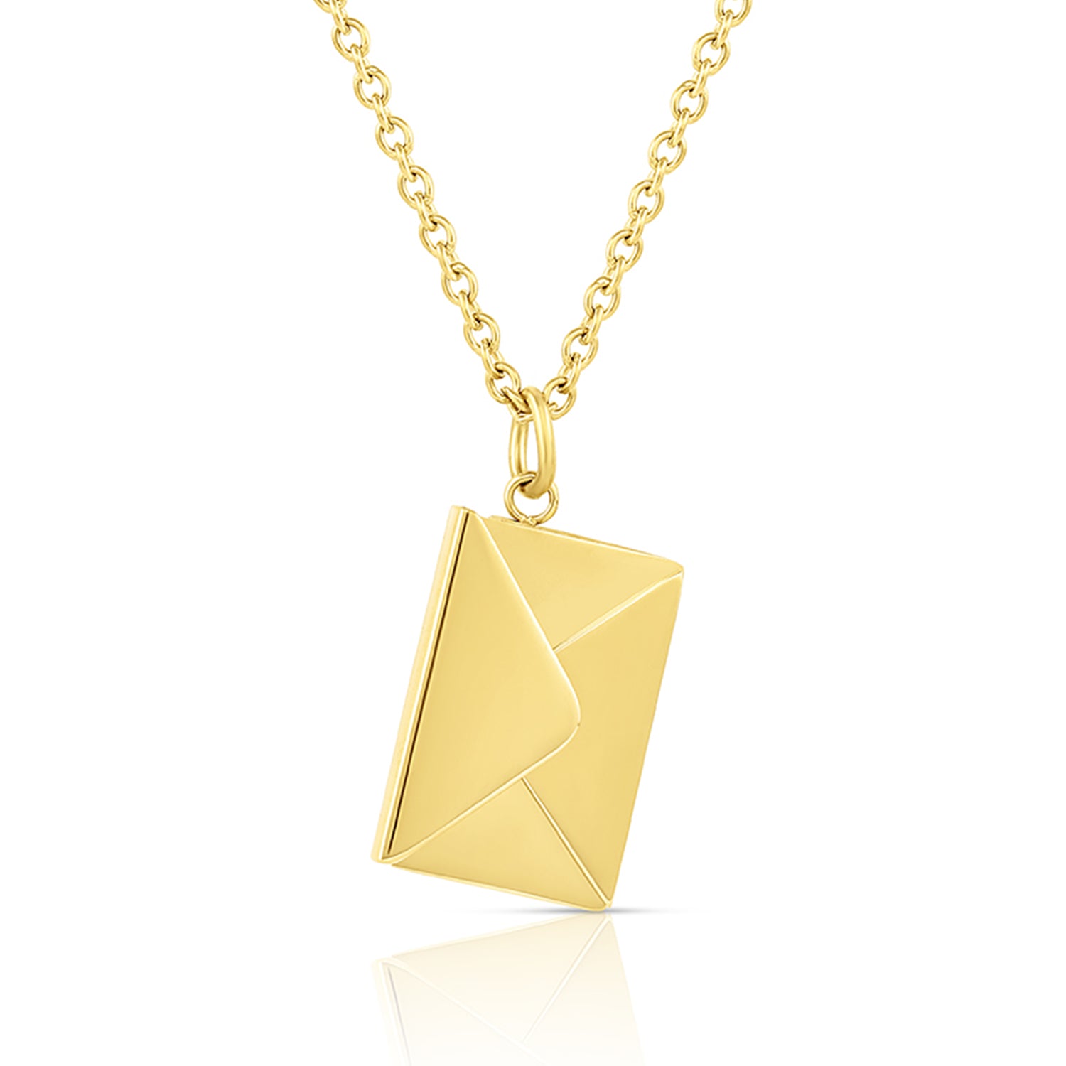 Love Envelope Gold Necklace